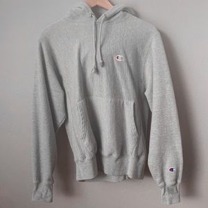 Champion Men’s Silver Grey Reverse Weave Hoodie